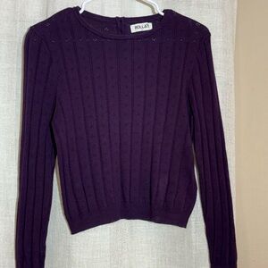 Rolla's Purple Knit Top